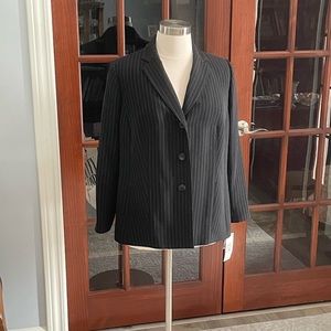 Plus Size Pinstripe Blazer